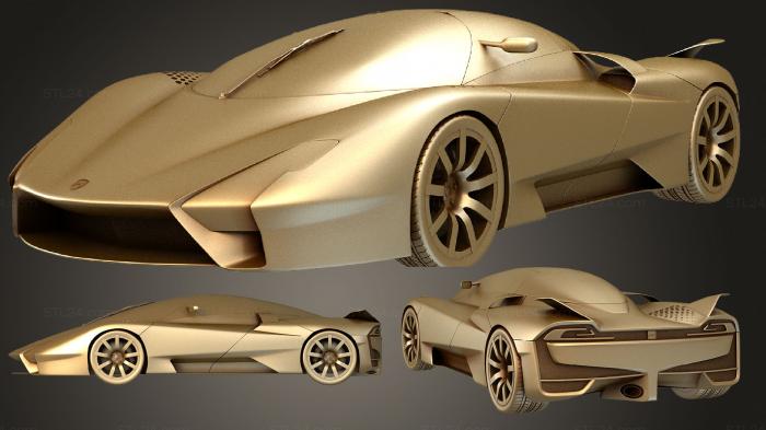 Автомобили и транспорт (SSC Туатара 2011, CARS_3456) 3D модель для ЧПУ станка